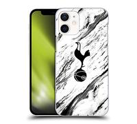 Head Case Designs Officially Licensed Tottenham Hotspur F.C. Black And White Marble Badge Hard Back Case Compatible With Apple iPhone 12 Mini