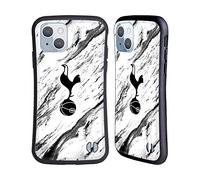 Head Case Designs Officially Licensed Tottenham Hotspur F.C. Black And White Marble Badge Hybrid Case Compatible With Apple iPhone 14