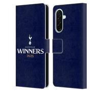 Head Case Designs Officially Licensed Tottenham Hotspur F.C. Blue 2025 European Winners Leather Wallet Case Compatible With Samsung Galaxy A26 5G