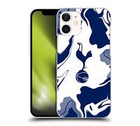 Head Case Designs Officially Licensed Tottenham Hotspur F.C. Blue And White Marble Badge Hard Back Case Compatible With Apple iPhone 12 Mini