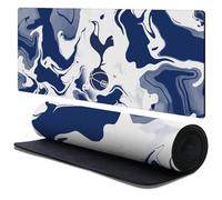Head Case Designs Officially Licensed Tottenham Hotspur F.C. Blue & White Marble Logo Art 37.4 x 15.75 x 0.16 inches (900 x 400 mm) - XL Gaming Office Desk PC Keyboard Mouse Mat Pad