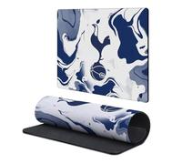 Head Case Designs Officially Licensed Tottenham Hotspur F.C. Blue & White Marble Logo Art Gaming Office Desk PC Keyboard Mouse Mat Pad 9.84 x 11.81 x 0.12 inches (250 x 300 mm) - S