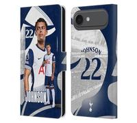 Head Case Designs Officially Licensed Tottenham Hotspur F.C. Brennan Johnson 2024/25 First Team Leather Wallet Case Compatible With Apple iPhone 17 Air