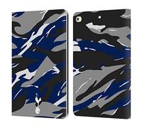 Head Case Designs Officially Licensed Tottenham Hotspur F.C. Camouflage Badge Leather Wallet Case Compatible With Apple iPad 9.7 2017 / iPad 9.7 2018