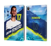 Head Case Designs Officially Licensed Tottenham Hotspur F.C. Cristian Romero 2023/24 First Team Leather Wallet Case Compatible With Apple iPad Pro 12.9 2020/2021/2022