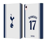Head Case Designs Officially Licensed Tottenham Hotspur F.C. Cristian Romero 2024/25 Players Home Kit Leather Wallet Case Compatible With Apple iPad mini (2021/2024)