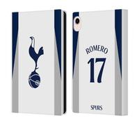 Head Case Designs Officially Licensed Tottenham Hotspur F.C. Cristian Romero 2025/26 Players Home Kit Leather Wallet Case Compatible With Apple iPad mini (2021/2024)