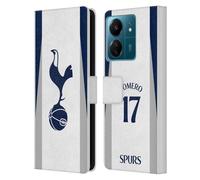 Head Case Designs Officially Licensed Tottenham Hotspur F.C. Cristian Romero 2025/26 Players Home Kit Leather Wallet Case Compatible With Xiaomi Redmi 13C 4G