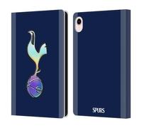 Head Case Designs Officially Licensed Tottenham Hotspur F.C. Dark Blue and Purple 2023/24 Badge Leather Wallet Case Compatible With Apple iPad mini (2021/2024)