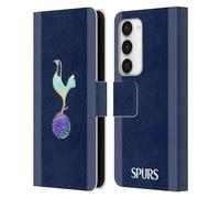 Head Case Designs Officially Licensed Tottenham Hotspur F.C. Dark Blue and Purple 2023/24 Badge Leather Book Wallet Case Cover Compatible With Samsung Galaxy S23 5G