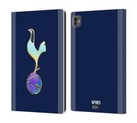Head Case Designs Officially Licensed Tottenham Hotspur F.C. Dark Blue and Purple 2023/24 Badge Leather Wallet Case Compatible With Apple iPad Pro 11 M4/M5 2024/2025