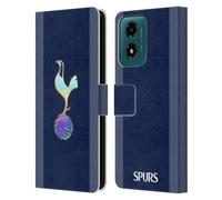Head Case Designs Officially Licensed Tottenham Hotspur F.C. Dark Blue and Purple 2023/24 Badge Leather Book Wallet Case Cover Compatible With Motorola Moto G04/G04s/G24 4G