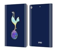 Head Case Designs Officially Licensed Tottenham Hotspur F.C. Dark Blue and Purple 2023/24 Badge Leather Wallet Case Compatible With Apple iPad 10.2 2019/2020/2021