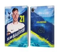 Head Case Designs Officially Licensed Tottenham Hotspur F.C. Dejan Kulusevski 2023/24 First Team Leather Wallet Case Compatible With Apple iPad Pro 12.9 2020/2021/2022