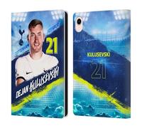 Head Case Designs Officially Licensed Tottenham Hotspur F.C. Dejan Kulusevski 2023/24 First Team Leather Wallet Case Compatible With Apple iPad mini (2021/2024)