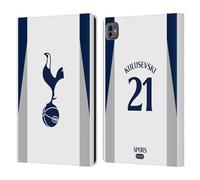 Head Case Designs Officially Licensed Tottenham Hotspur F.C. Dejan Kulusevski 2025/26 Players Home Kit Leather Wallet Case Compatible With Apple iPad Pro 11 M4/M5 2024/2025