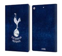 Head Case Designs Officially Licensed Tottenham Hotspur F.C. Distressed Badge Leather Wallet Case Compatible With Apple iPad 10.2 2019/2020/2021