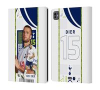 Head Case Designs Officially Licensed Tottenham Hotspur F.C. Eric Dier 2022/23 First Team Leather Wallet Case Compatible With Apple iPad Pro 11 M4/M5 2024/2025