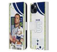 Head Case Designs Officially Licensed Tottenham Hotspur F.C. Eric Dier 2022/23 First Team Leather Wallet Case Compatible With Apple iPhone 15 Plus