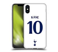 Head Case Designs Officially Licensed Tottenham Hotspur F.C. Harry Kane 2021/22 Players Home Kit Gel Case [Military Grade] Compatible with Apple iPhone X/iPhone XS and Compatible with MagSafe