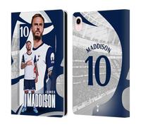 Head Case Designs Officially Licensed Tottenham Hotspur F.C. James Maddison 2024/25 First Team Leather Wallet Case Compatible With Apple iPad mini (2021/2024)