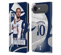 Head Case Designs Officially Licensed Tottenham Hotspur F.C. James Maddison 2024/25 First Team Leather Wallet Case Compatible With Apple iPhone 17 Air