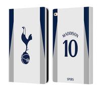 Head Case Designs Officially Licensed Tottenham Hotspur F.C. James Maddison 2025/26 Players Home Kit Leather Wallet Case Compatible With Apple iPad Air 2 (2014)