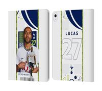 Head Case Designs Officially Licensed Tottenham Hotspur F.C. Lucas Moura 2022/23 First Team Leather Wallet Case Compatible With Apple iPad Air 13 2024/2025
