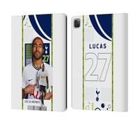 Head Case Designs Officially Licensed Tottenham Hotspur F.C. Lucas Moura 2022/23 First Team Leather Wallet Case Compatible With Apple iPad Pro 13 M4 2024