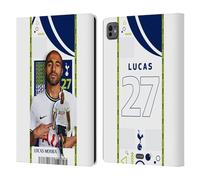 Head Case Designs Officially Licensed Tottenham Hotspur F.C. Lucas Moura 2022/23 First Team Leather Wallet Case Compatible With Apple iPad Pro 11 M4 2024