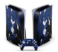 Head Case Designs Officially Licensed Tottenham Hotspur F.C. Marble Logo Art Vinyl Faceplate Gaming Skin Decal Compatible With Sony PlayStation 5 PS5 Disc Edition Console & DualSense Controller
