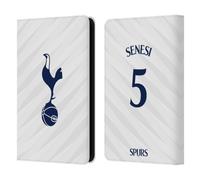 Head Case Designs Officially Licensed Tottenham Hotspur F.C. Marcos Senesi 2026/27 Players Home Kit 1st Group Leather Wallet Case Compatible With Kindle Paperwhite 5 (2021)