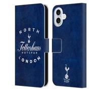 Head Case Designs Officially Licensed Tottenham Hotspur F.C. North London Badge Leather Wallet Case Compatible With Apple iPhone 16 Plus