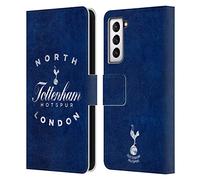Head Case Designs Officially Licensed Tottenham Hotspur F.C. North London Badge Leather Wallet Case Compatible With Samsung Galaxy S21 5G