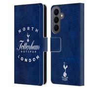 Head Case Designs Officially Licensed Tottenham Hotspur F.C. North London Badge Leather Wallet Case Compatible With Samsung Galaxy S26 Plus