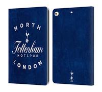 Head Case Designs Officially Licensed Tottenham Hotspur F.C. North London Badge Leather Wallet Case Compatible With Apple iPad 9.7 2017 / iPad 9.7 2018