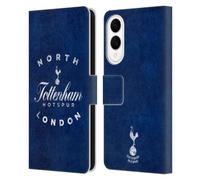Head Case Designs Officially Licensed Tottenham Hotspur F.C. North London Badge Leather Wallet Case Compatible With Samsung Galaxy S25 Edge