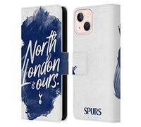 Head Case Designs Officially Licensed Tottenham Hotspur F.C. North London Is Ours Badge Leather Wallet Case Compatible With Apple iPhone 13