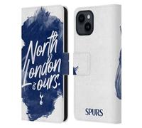 Head Case Designs Officially Licensed Tottenham Hotspur F.C. North London Is Ours Badge Leather Wallet Case Compatible With Apple iPhone 15