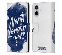 Head Case Designs Officially Licensed Tottenham Hotspur F.C. North London Is Ours Badge Leather Wallet Case Compatible With Apple iPhone 16