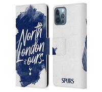 Head Case Designs Officially Licensed Tottenham Hotspur F.C. North London Is Ours Badge Leather Wallet Case Compatible With Apple iPhone 12 / iPhone 12 Pro