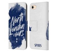 Head Case Designs Officially Licensed Tottenham Hotspur F.C. North London Is Ours Badge Leather Wallet Case Compatible With Apple iPhone 7/8 / SE 2020 & 2022