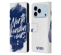 Head Case Designs Officially Licensed Tottenham Hotspur F.C. North London Is Ours Badge Leather Wallet Case Compatible With Apple iPhone 17 Pro