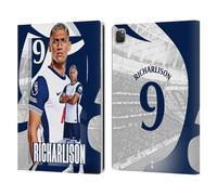 Head Case Designs Officially Licensed Tottenham Hotspur F.C. Richarlison 2024/25 First Team Leather Wallet Case Compatible With Apple iPad Pro 12.9 2020/2021/2022