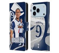 Head Case Designs Officially Licensed Tottenham Hotspur F.C. Richarlison 2024/25 First Team Leather Wallet Case Compatible With Apple iPhone 17 Pro