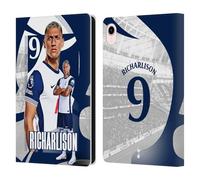 Head Case Designs Officially Licensed Tottenham Hotspur F.C. Richarlison 2024/25 First Team Leather Wallet Case Compatible With Apple iPad mini (2021/2024)