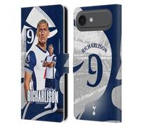 Head Case Designs Officially Licensed Tottenham Hotspur F.C. Richarlison 2024/25 First Team Leather Wallet Case Compatible With Apple iPhone 17 Air
