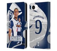 Head Case Designs Officially Licensed Tottenham Hotspur F.C. Richarlison 2024/25 First Team Leather Wallet Case Compatible With Apple iPhone 16e