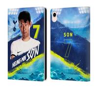 Head Case Designs Officially Licensed Tottenham Hotspur F.C. Son Heung-Min 2023/24 First Team Leather Wallet Case Compatible With Apple iPad mini (2021/2024)