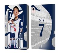 Head Case Designs Officially Licensed Tottenham Hotspur F.C. Son Heung-Min 2024/25 First Team Leather Wallet Case Compatible With Apple iPad mini (2021/2024)